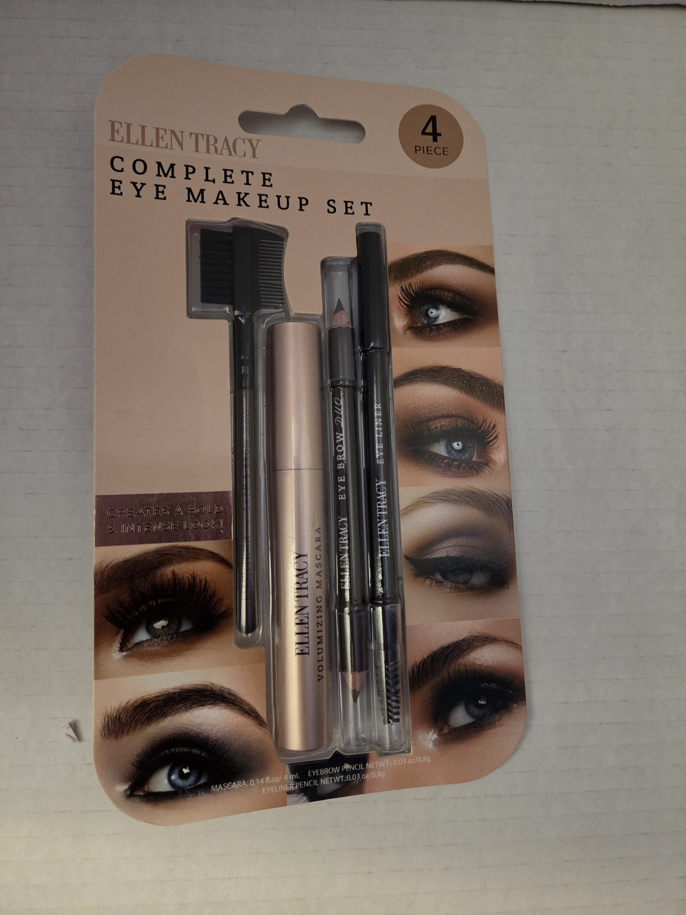 Ellen Tracy Complete Eye Makeup Set - Taupe/Black